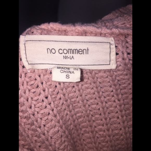 NO COMMENT 🌷Blush Pink🌷Crop Sweater - Picture 5 of 6